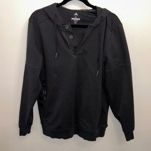 Black Adidas Pull Over Hoodie Excellent Condition